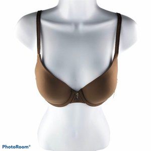 AUDEN Lightly Lined Bra Underwire, dark taupe, size 34B